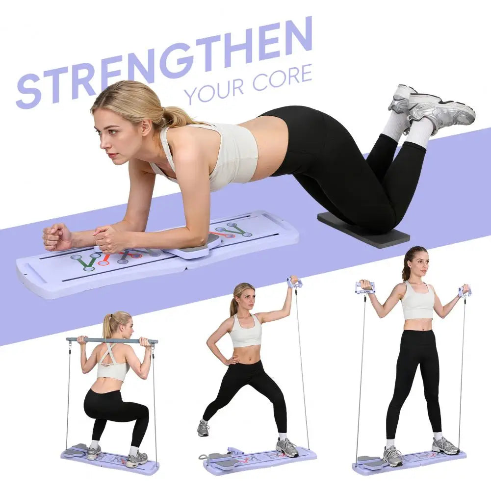 Folding Pilates Board, Multifunctional Abdominal Board for Home Workout