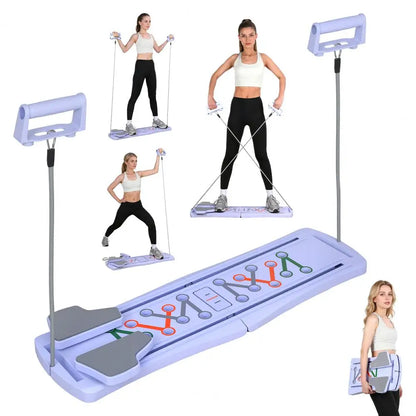 Folding Pilates Board, Multifunctional Abdominal Board for Home Workout