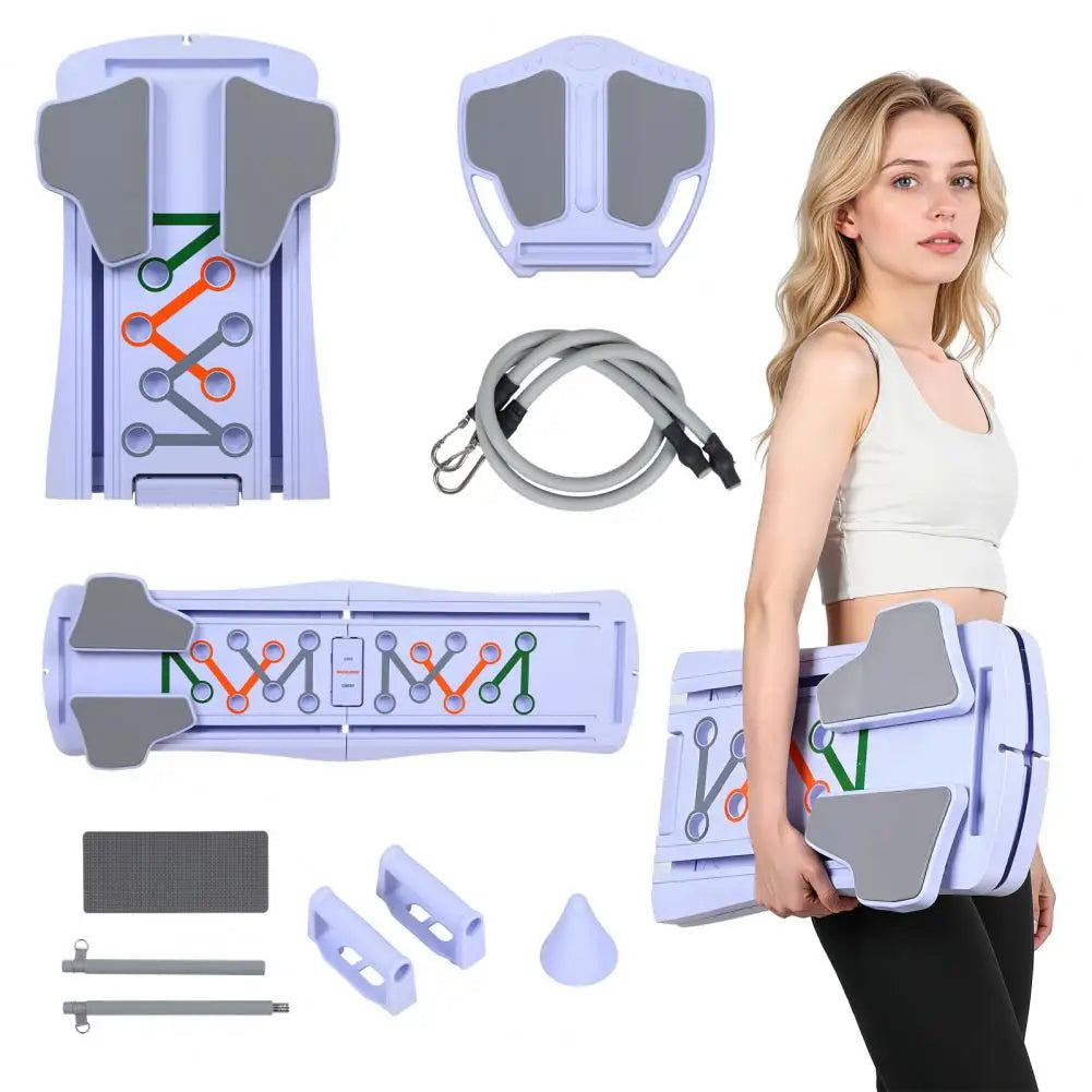Folding Pilates Board, Multifunctional Abdominal Board for Home Workout