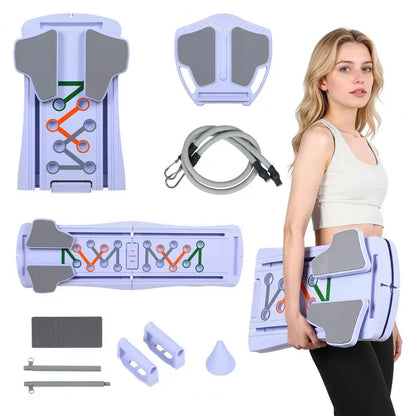 Folding Pilates Board, Multifunctional Abdominal Board for Home Workout